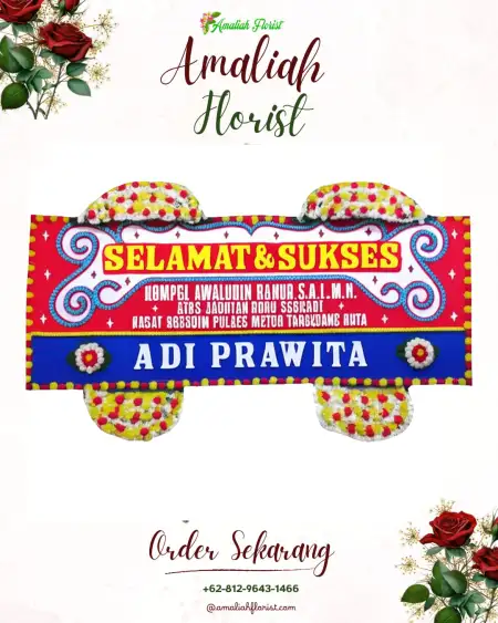 Papan Bunga Ucapan Selamat Sahu